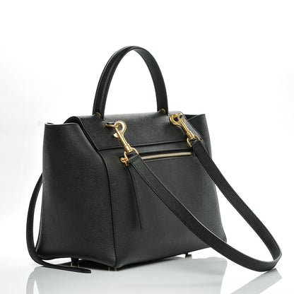 Celine Baby Grained Calfskin Mini Belt Bag Black 3 of 7