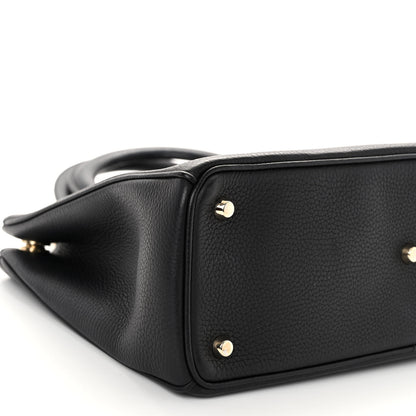 Christian Dior Bullcalf Medium Diorissimo Tote Black Rose Indien 10 of 11