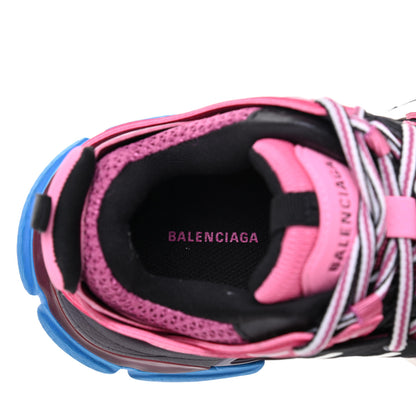 Balenciaga Mesh Nylon Metallic Fabric Womens Track Sneakers 35 Pink Blue 7 of 9