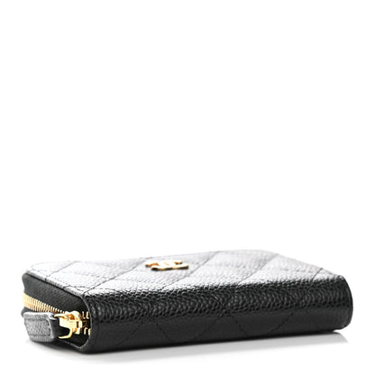 Chanel Caviar Quilted Classic Zipped Coin Purse Black 4 of 8