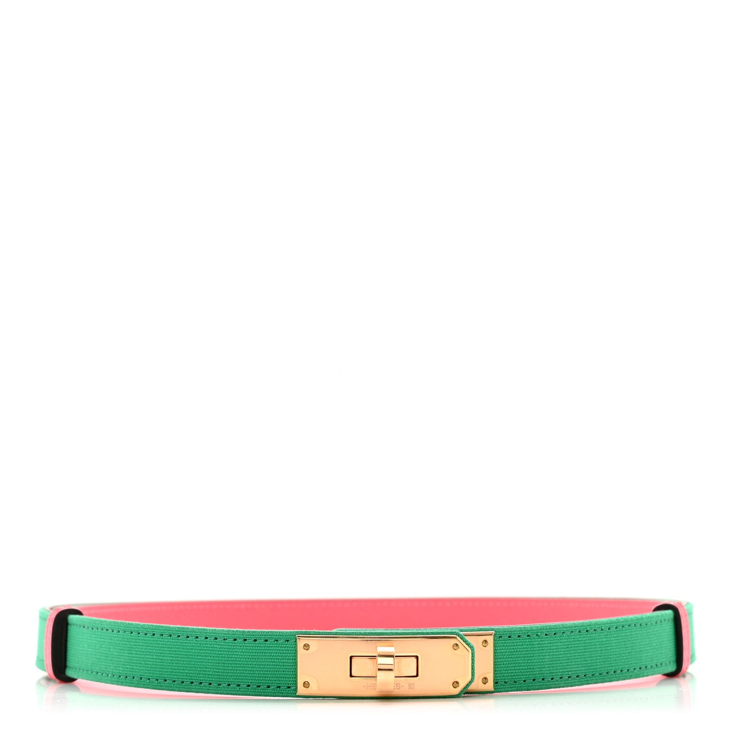 Toile Officier Epsom Kelly Belt Menthe Rose Azalee