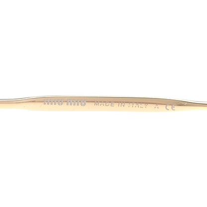 Miu Miu Metal Square Sunglasses SMU 52R Black Gold 19 of 24