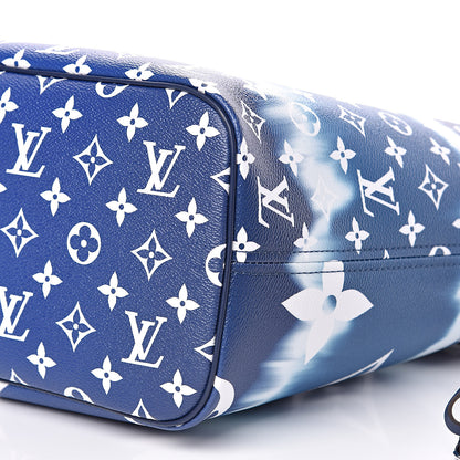 Louis Vuitton Monogram Escale Neverfull MM Blue 9 of 10