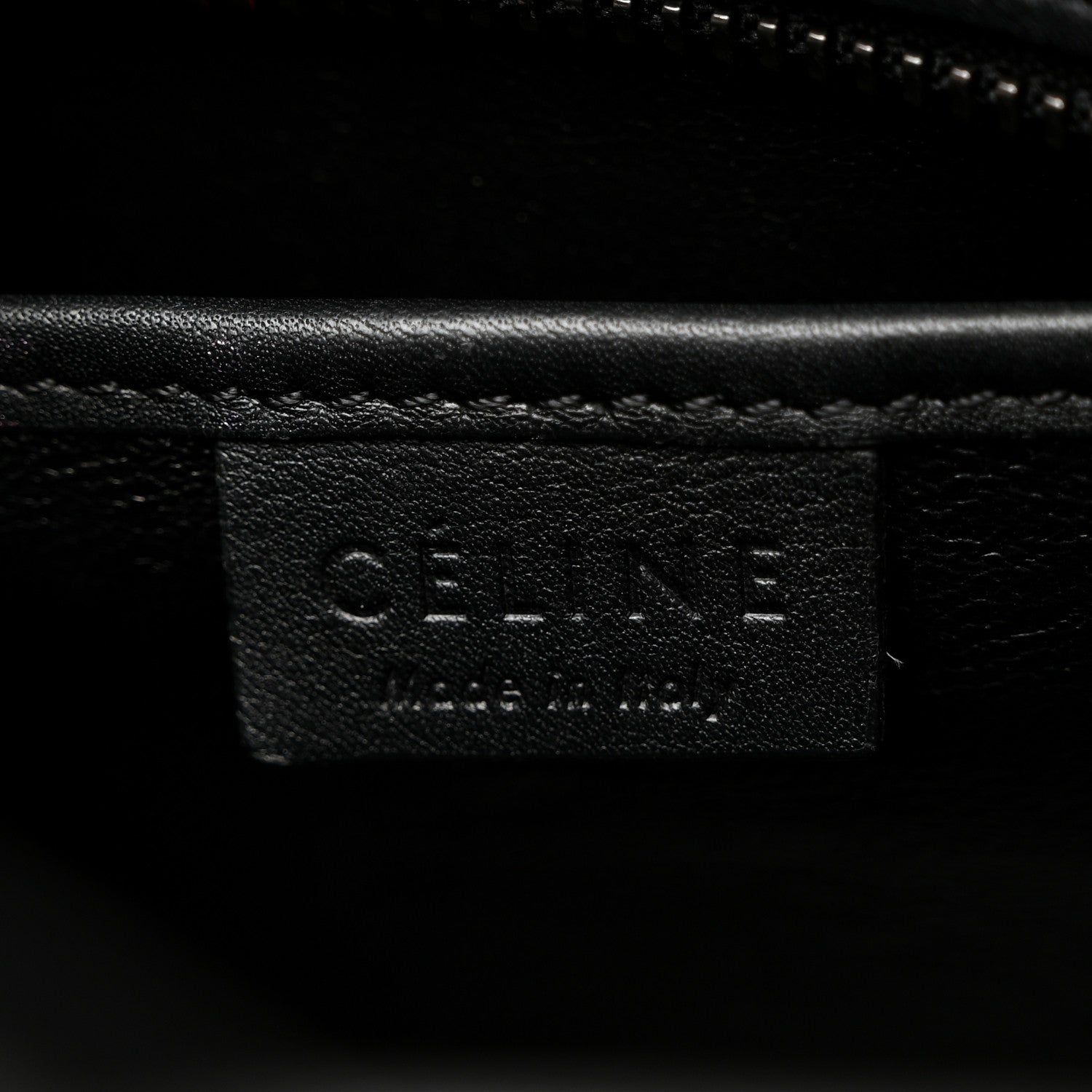 Celine Watersnake Calfskin Nano Tri-Color Luggage Black 6 of 10