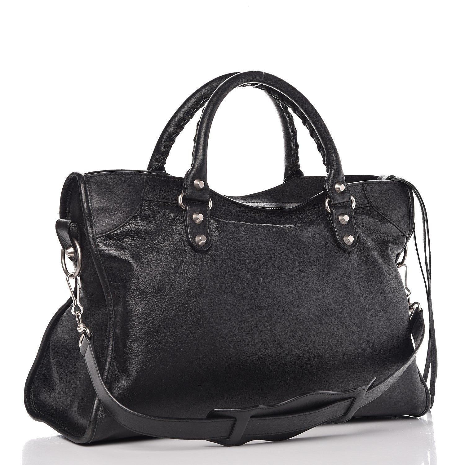 Balenciaga Agneau Classic Silver Hardware City Black 4 of 13