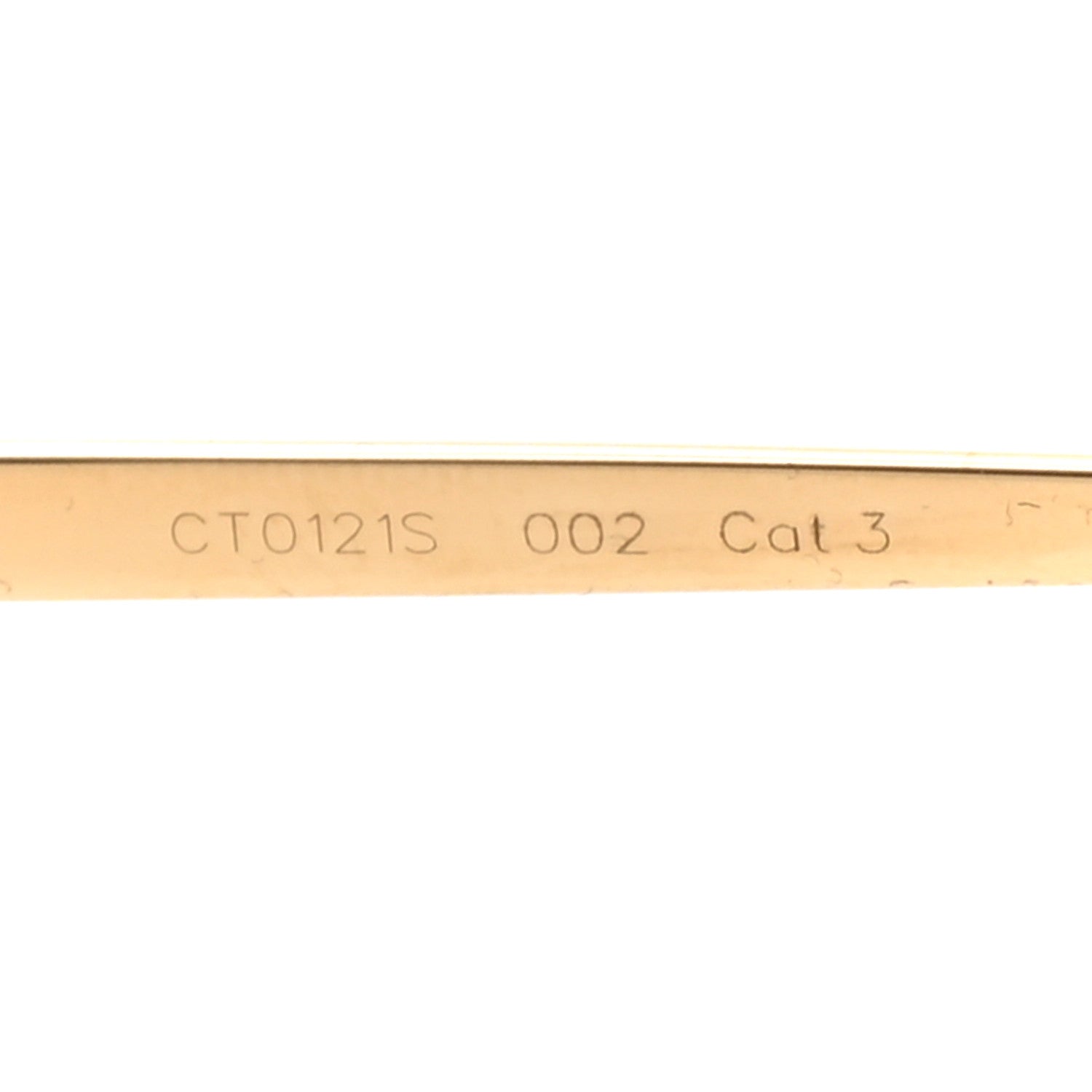 Cartier Panthere De Cartier Sunglasses CT0121S Gold 6 of 8