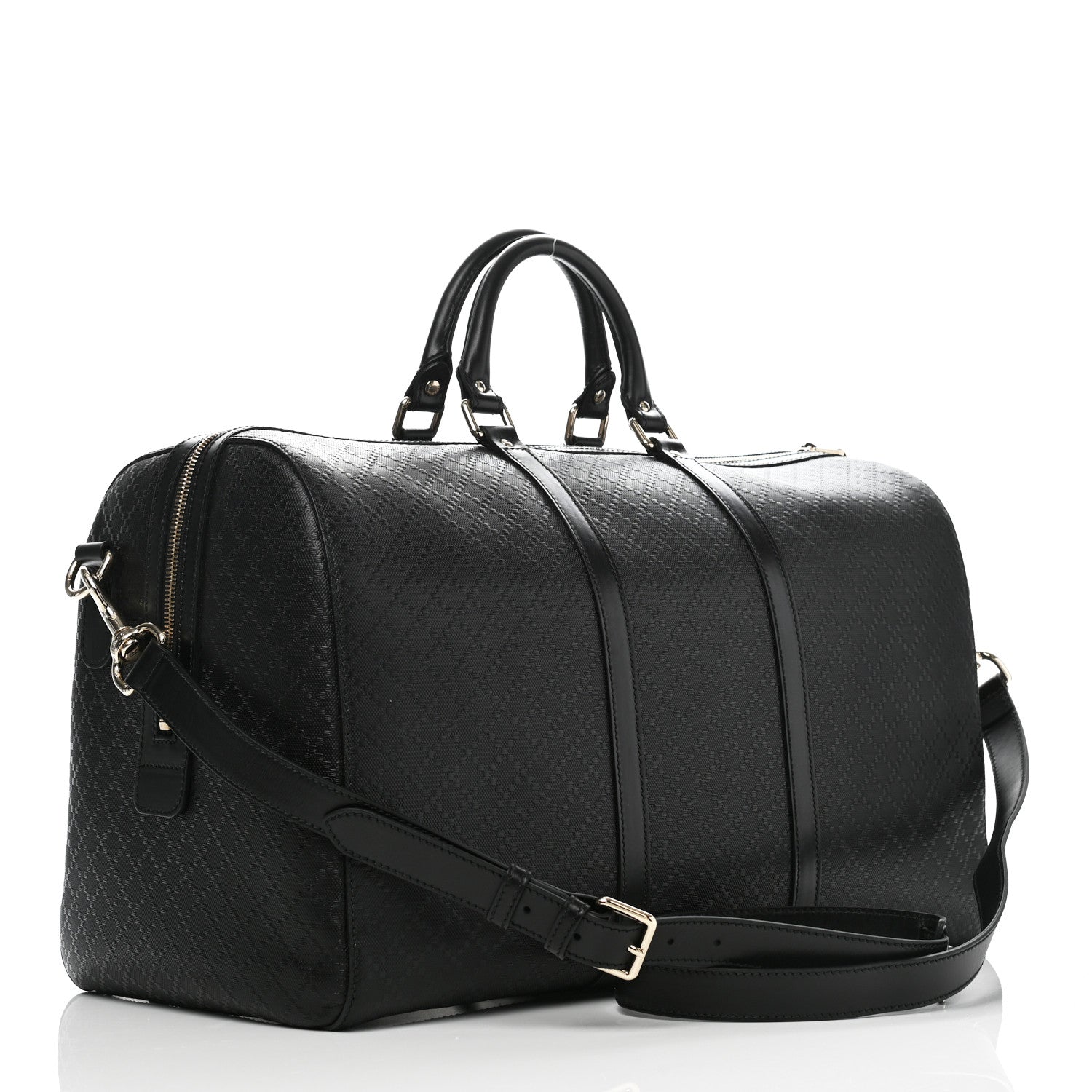Gucci Bright Diamante Medium Carry On Duffle Black 2 of 12