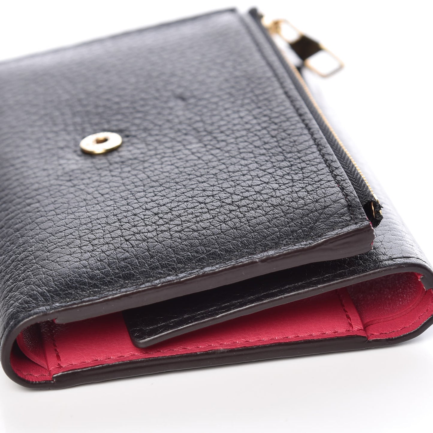 Taurillon Capucines Compact Wallet Black