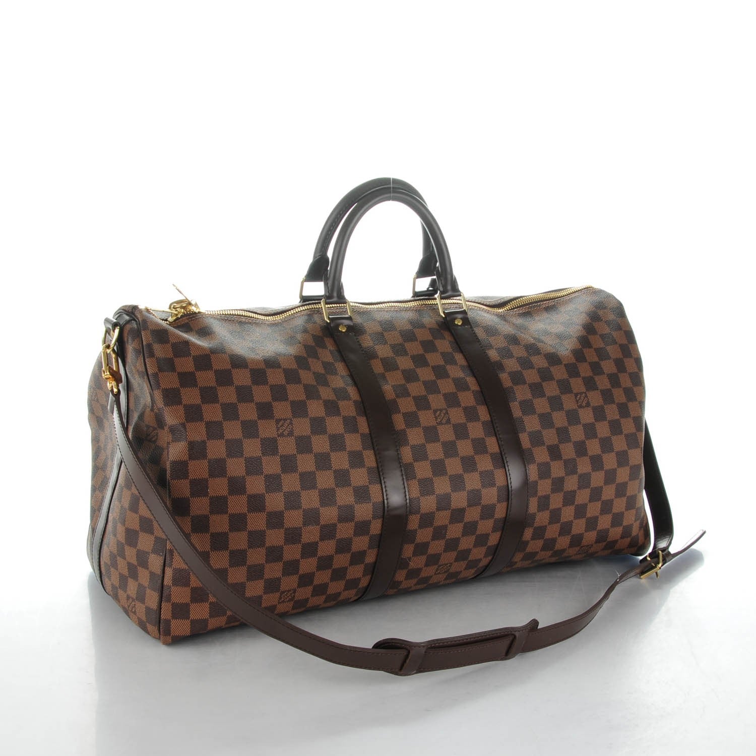 Louis Vuitton Damier Ebene Keepall Bandouliere 55 3 of 7