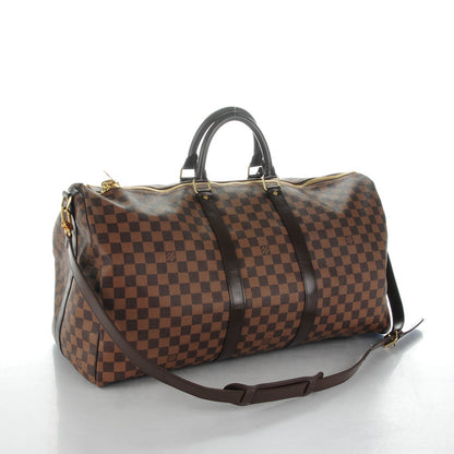 Louis Vuitton Damier Ebene Keepall Bandouliere 55 3 of 7