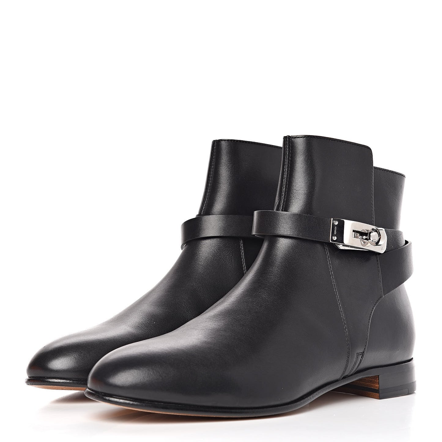 Calfskin Neo Low Boots 38 Black