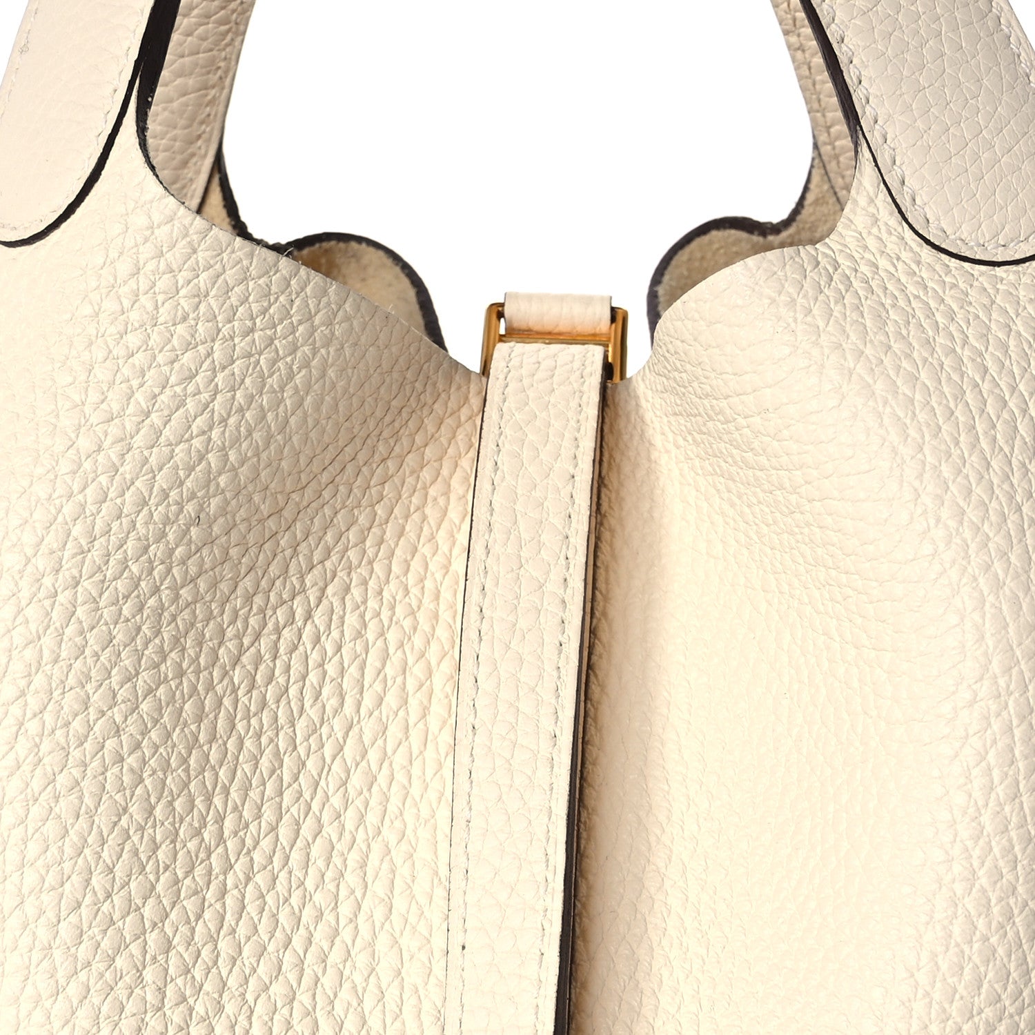 Hermes Taurillon Clemence Picotin Lock 22 MM Nata 8 of 12