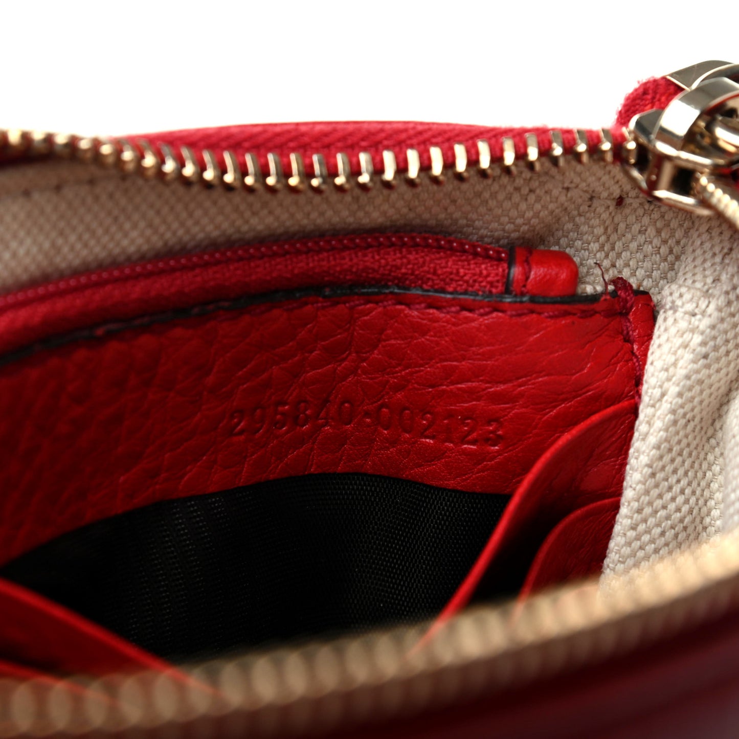 Pebbled Calfskin Soho Wristlet Vibrant Red