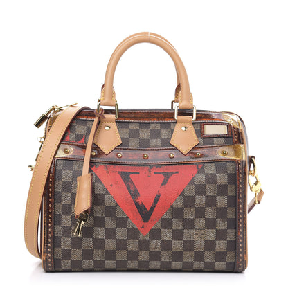 Louis Vuitton Transformed Damier Ebene Time Trunk Speedy Bandouliere 25 Black 1 of 11