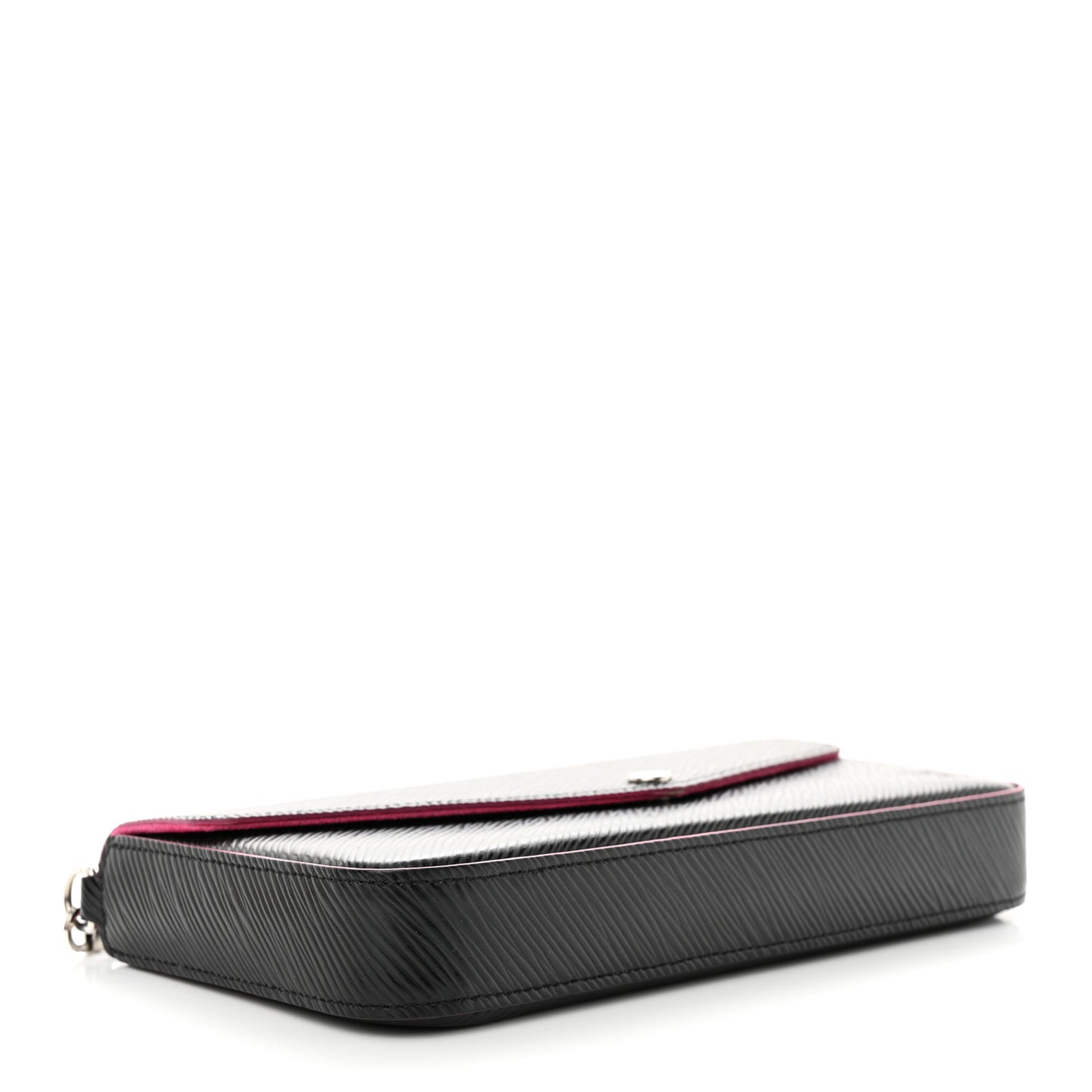 Epi Pochette Felicie Black Hot Pink