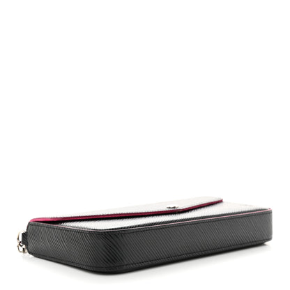 Louis Vuitton Epi Pochette Felicie Black Hot Pink 5 of 10