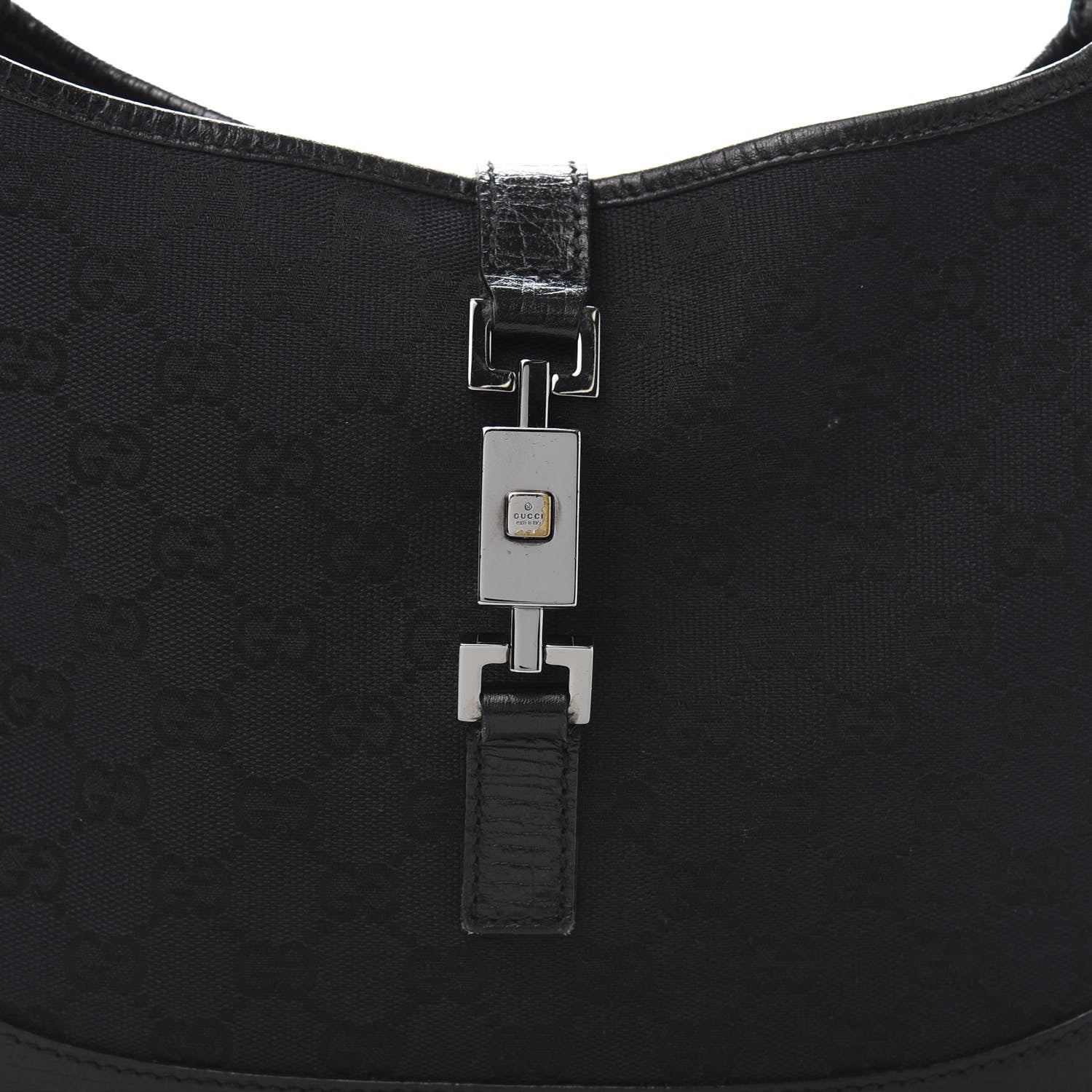 Gucci Monogram Small Jackie O Hobo Black 14 of 14