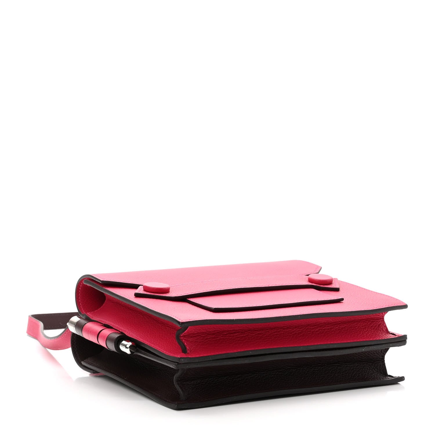 Hermes Evercolor Twins Bag Framboise Rouge Sellier 4 of 11