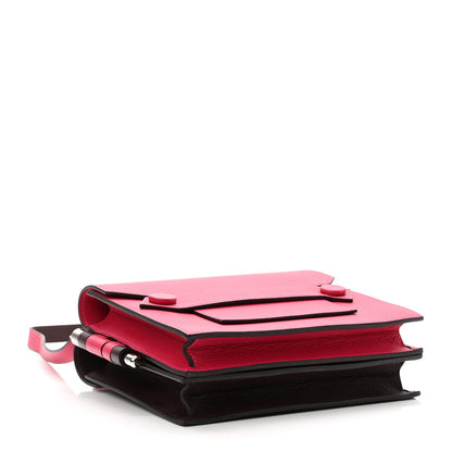 Hermes Evercolor Twins Bag Framboise Rouge Sellier 4 of 11