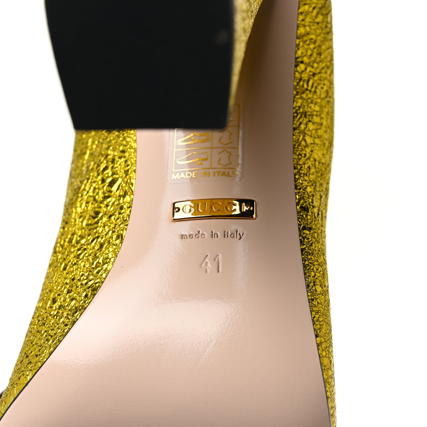 Galassia GG Marmont Fringe 105mm Loafer Pumps 41 Mimosa