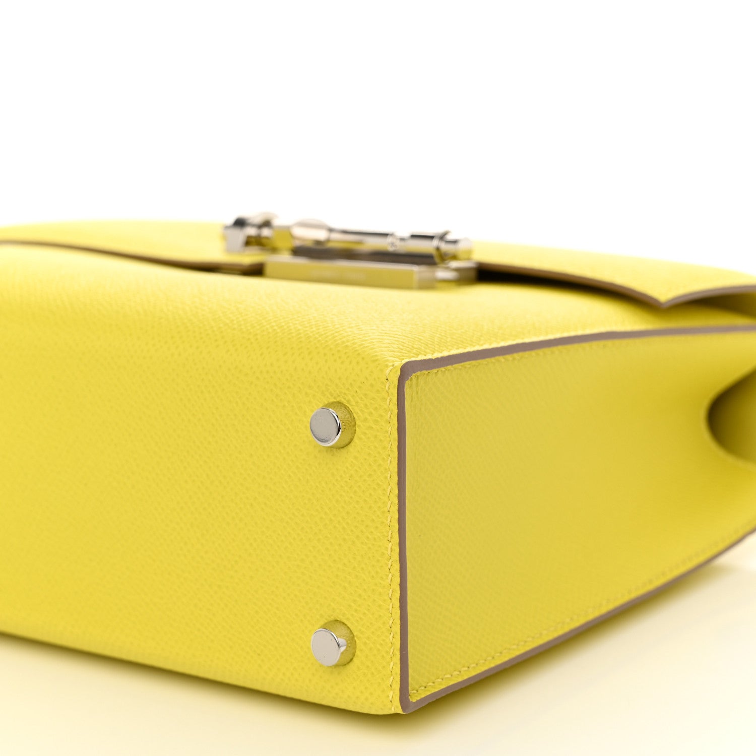 Hermes Epsom Verrou 21 Lime 10 of 11
