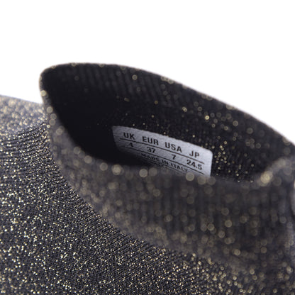 Balenciaga Knit Metal Womens Speed Sneakers 37 Black Gold 9 of 9