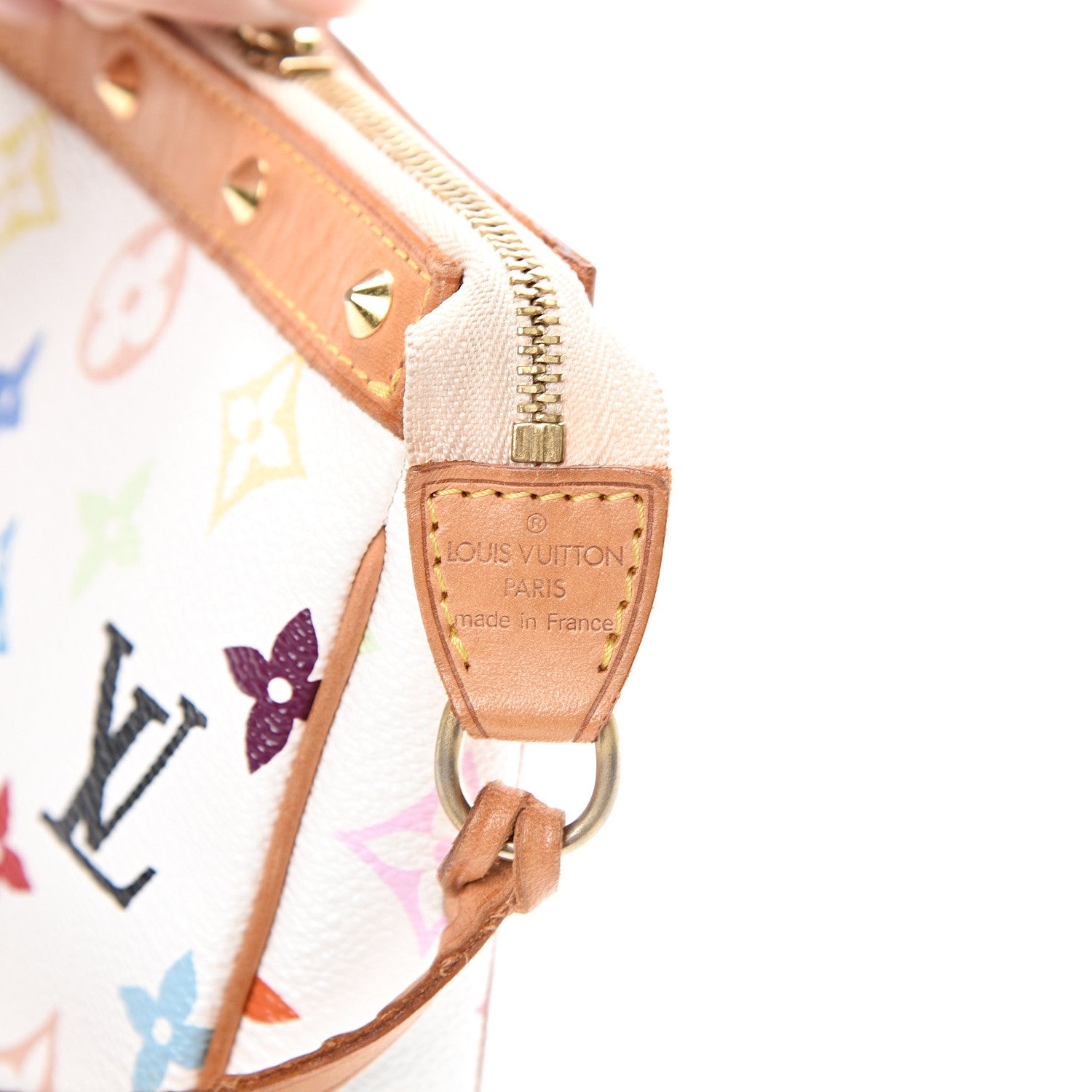 Louis Vuitton Monogram Multicolor Pochette Accessories White 5 of 13