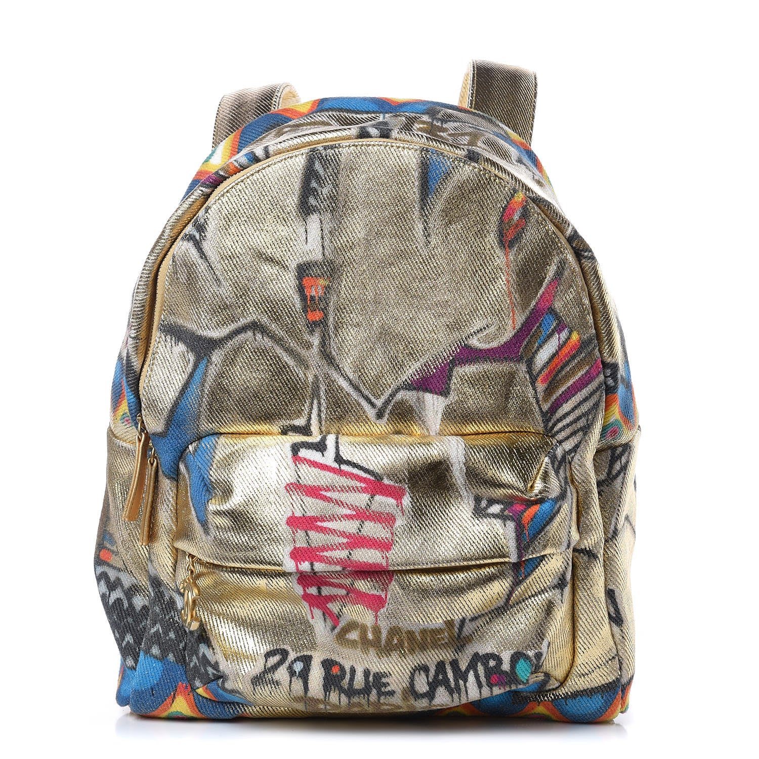 Chanel Graffiti Printed Canvas Street Spirit Backpack Multicolor 1 of 13
