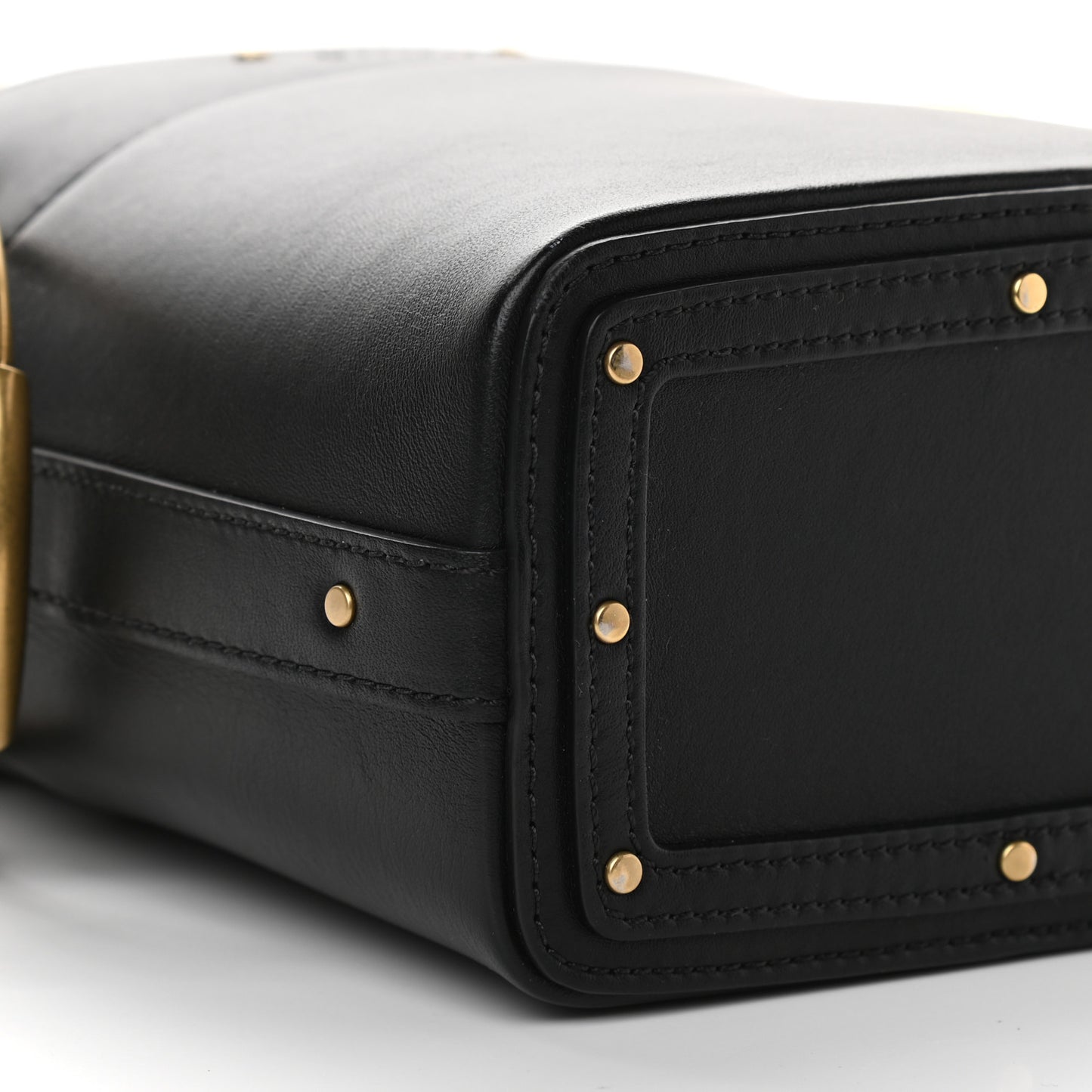 Smooth Calfskin Mini Roy Bucket Bag Black