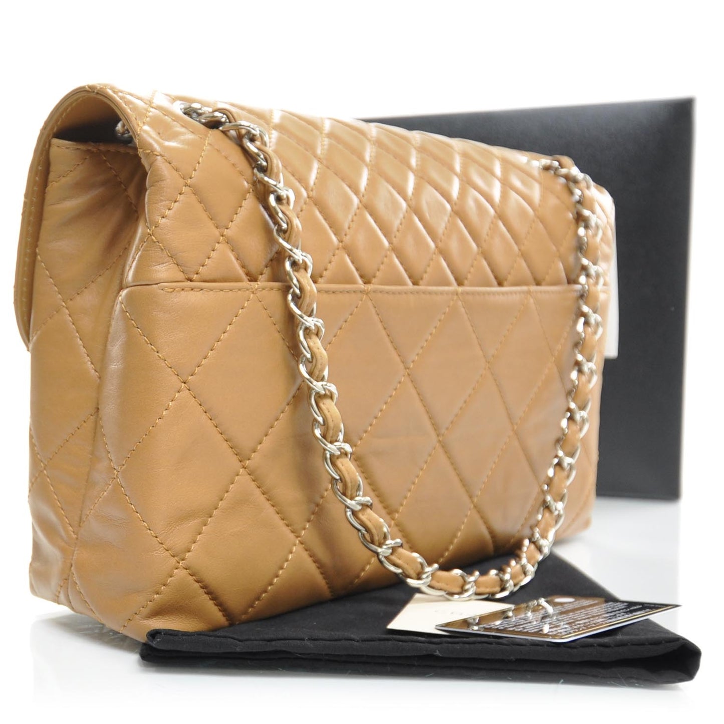 Leather Quilted In the Business Flap Bag