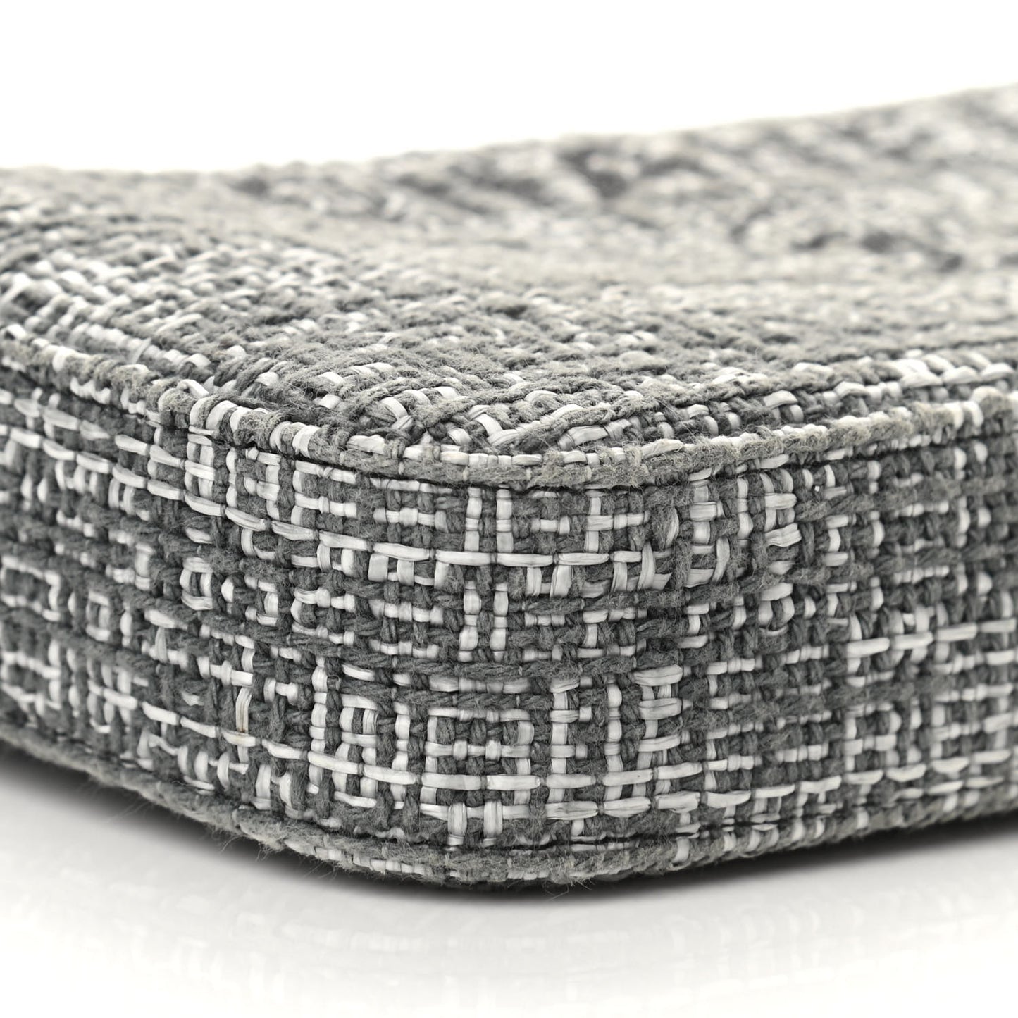 Canvas Small Deauville Clutch With Chain Charcoal