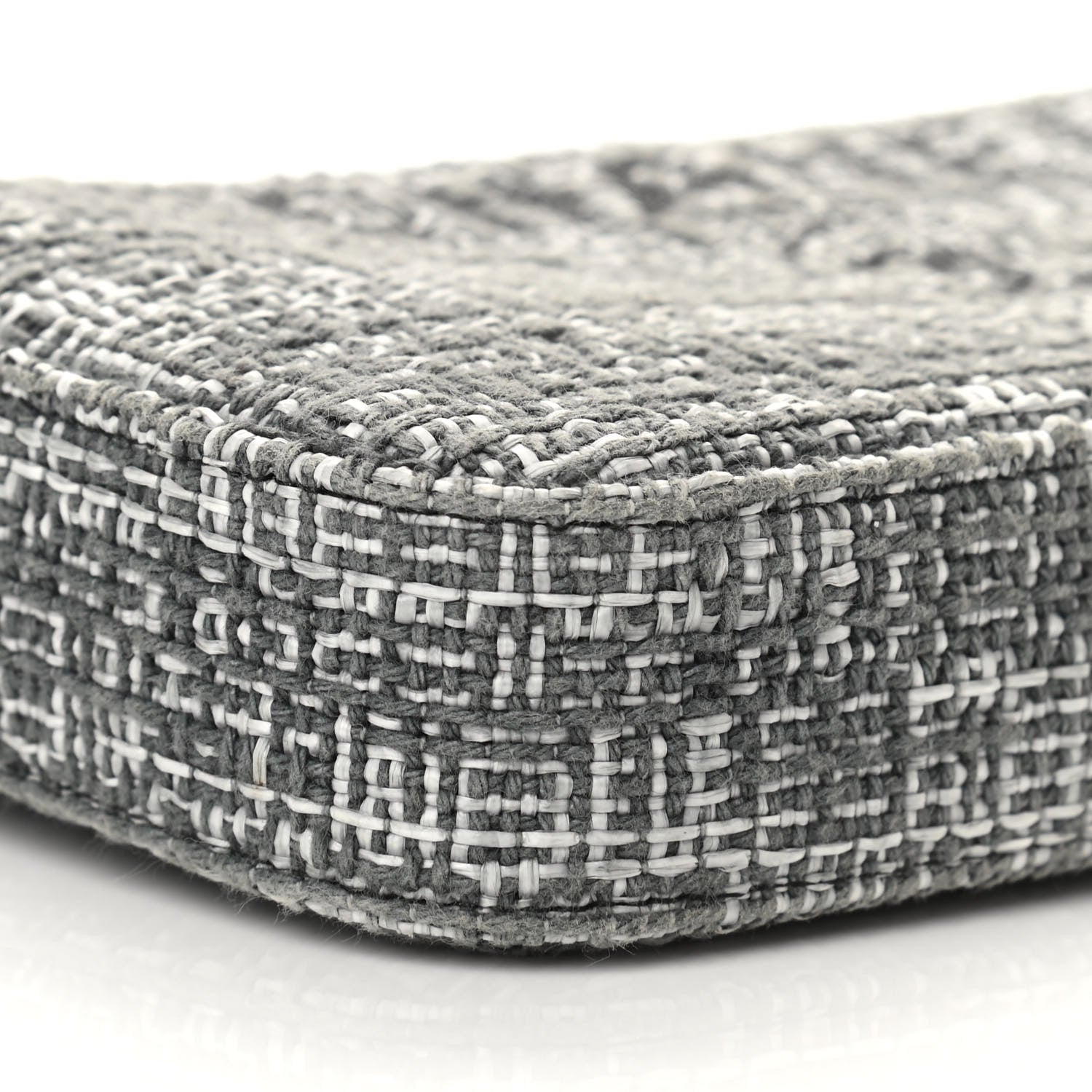 Chanel Canvas Small Deauville Clutch With Chain Charcoal 9 of 10