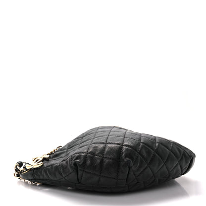Chanel Calfskin Quilted Banane Waist Bag Fanny Pack Black 4 of 11