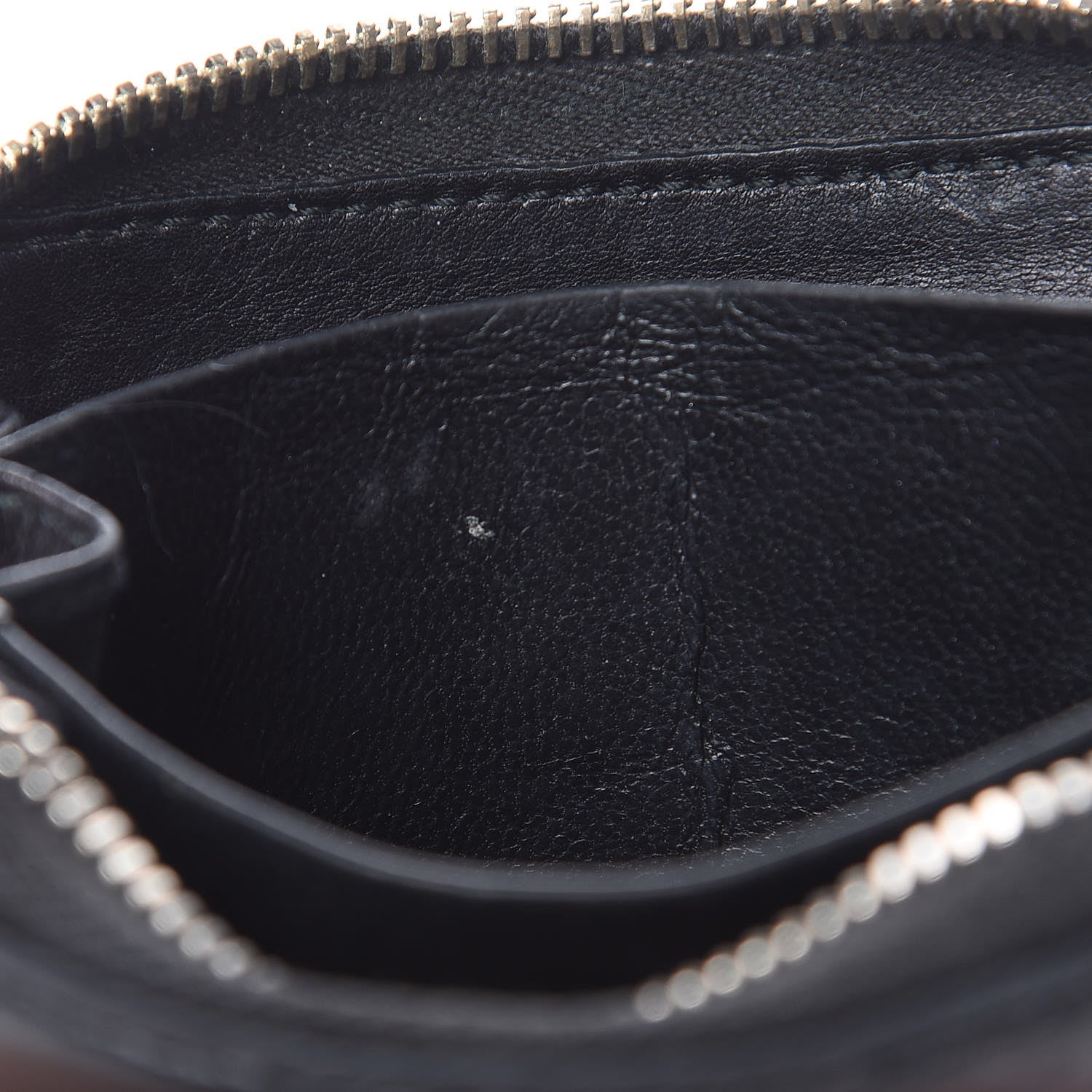 Gucci Guccissima Zip Around Card Case Black 14 of 14