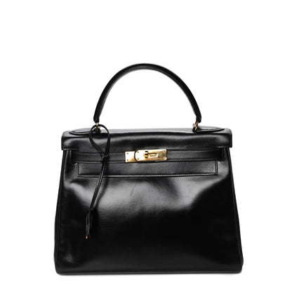 Hermes Box Kelly Retourne 28 Black 1 of 8