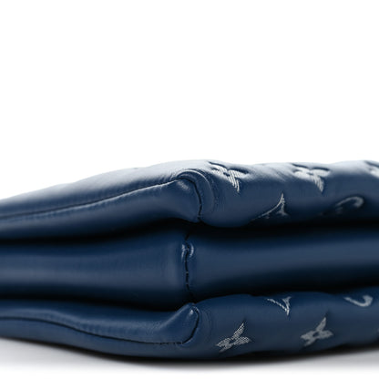 Louis Vuitton Lambskin Embossed Monogram Coussin PM Denim Blue 10 of 12