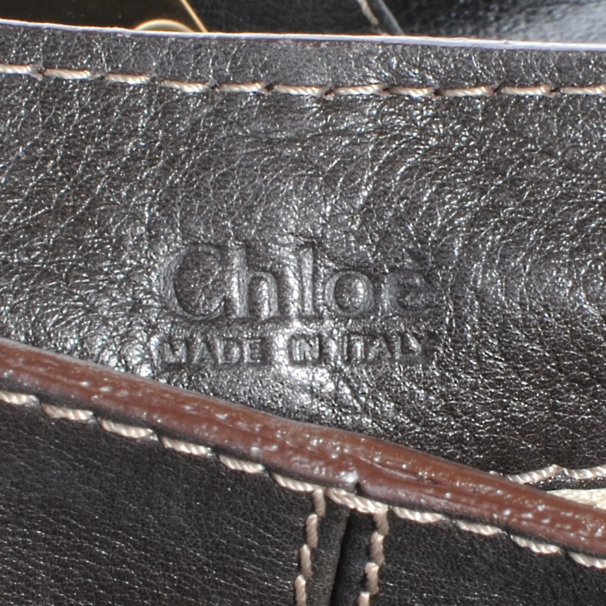 Leather Paddington Hobo Brown