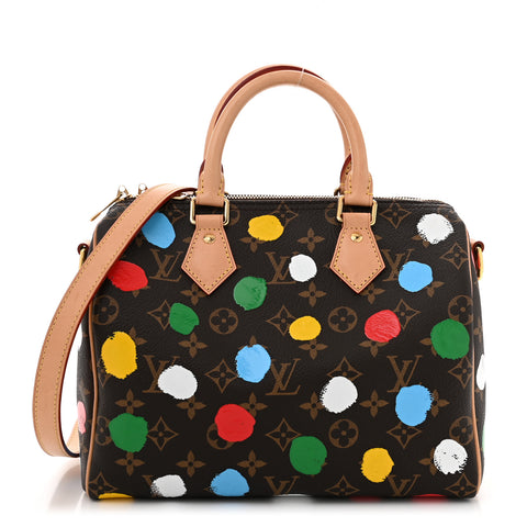 LV X YK Monogram Speedy Bandouliere 25 Multicolor