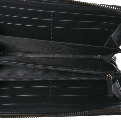 Gucci Calfskin Matelasse GG Marmont Zip Around Organizer Wallet Black 5 of 9