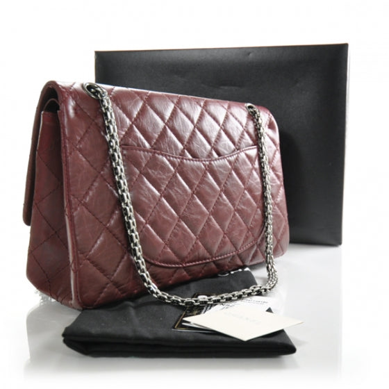 Distressed Leather 2.55 Reissue 226 Flap Bordeaux