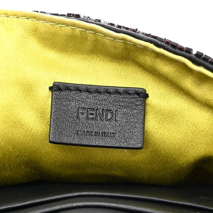 Fendi Sequin Paillettes Vitello Grace Sex and the City Mini Baguette Black 6 of 11