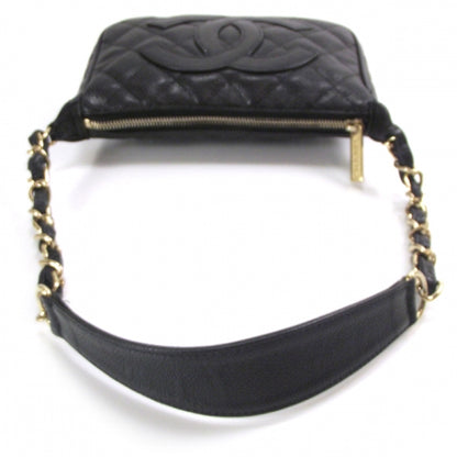 Chanel Caviar Quilted Pochette Black 5 of 9