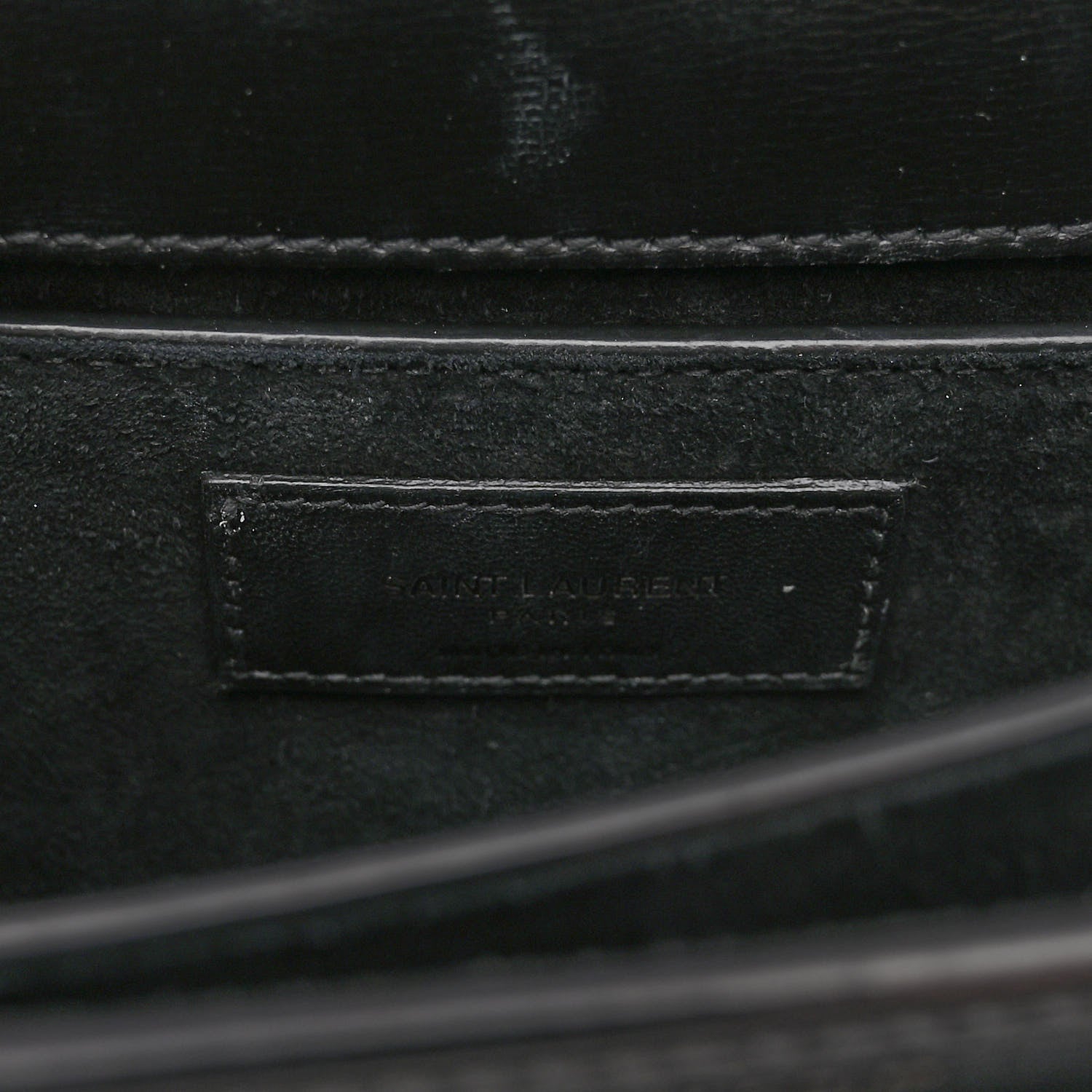 Saint Laurent Calfskin Medium Monogram Monochrome Sunset Black 6 of 9