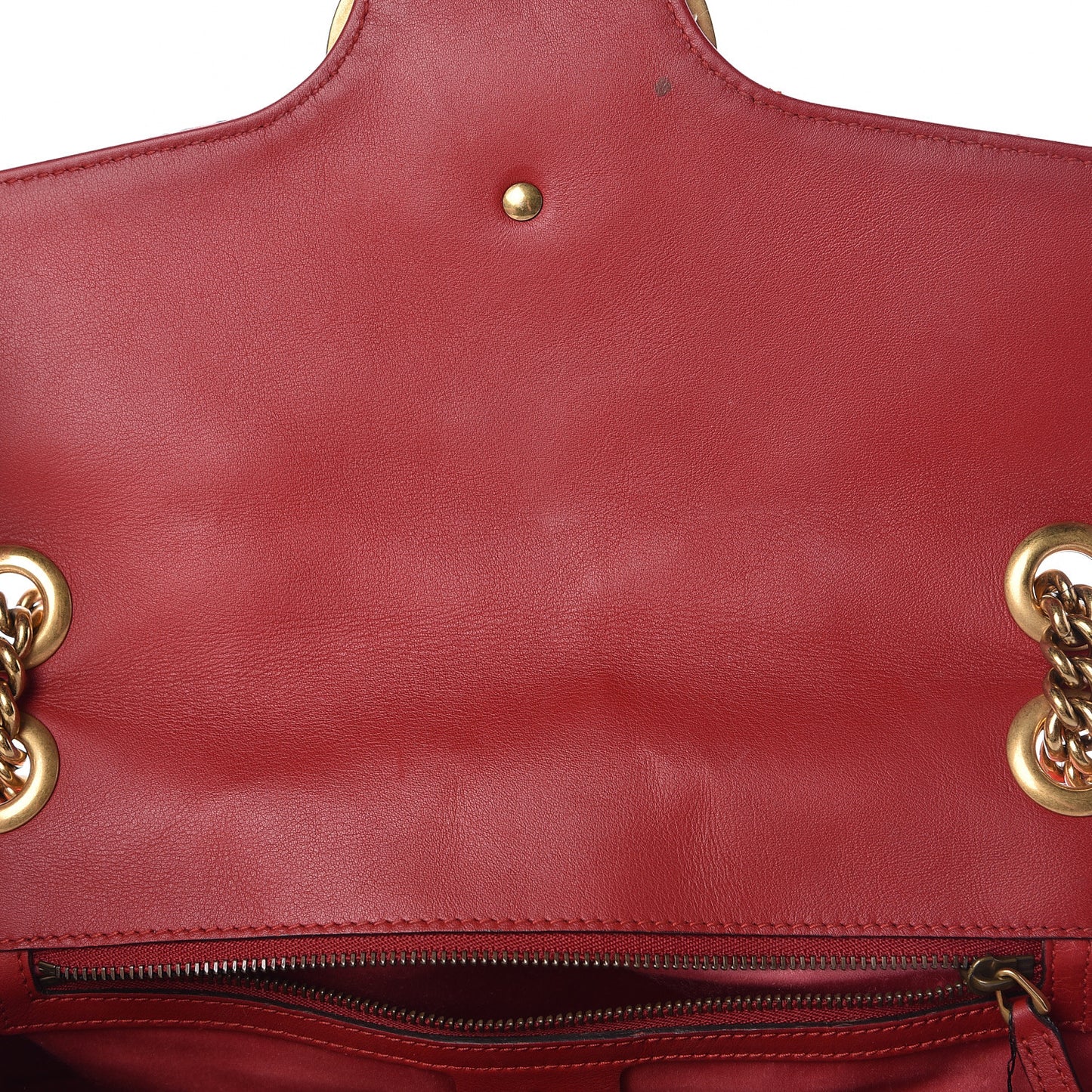 Jacquard Matelasse Floral Medium GG Marmont Shoulder Bag Red