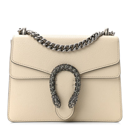 Gucci Textured Calfskin Crystal Mini Dionysus Shoulder Bag Mystic White 1 of 13