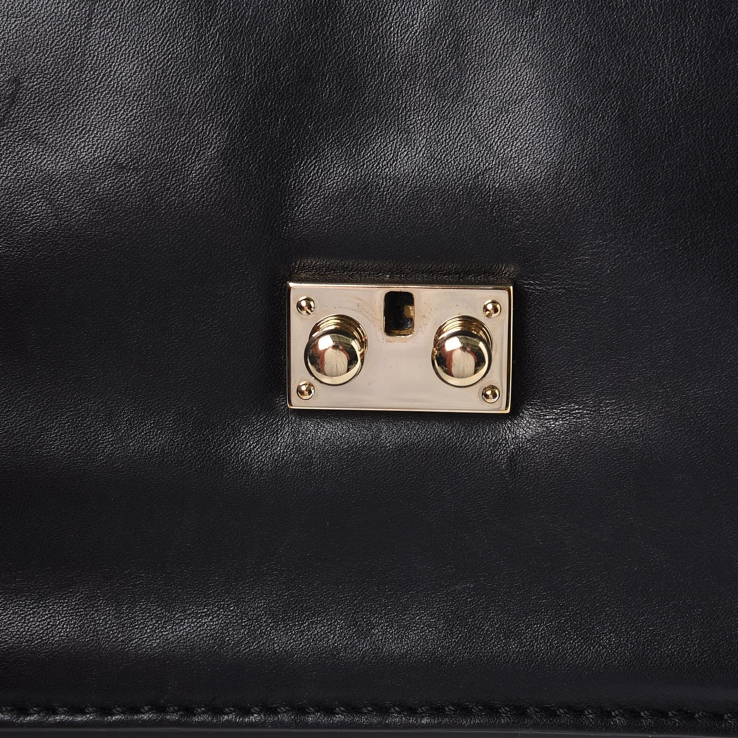 Valentino Garavani Vitello Large Glam Lock Rockstud Flap Black 9 of 12