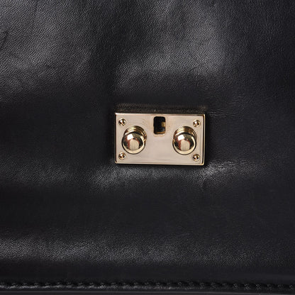 Valentino Garavani Vitello Large Glam Lock Rockstud Flap Black 9 of 12