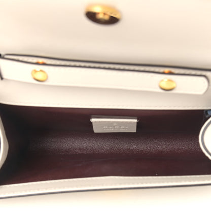 Gucci Smooth Calfskin Mini Zumi Shoulder Bag White 5 of 10