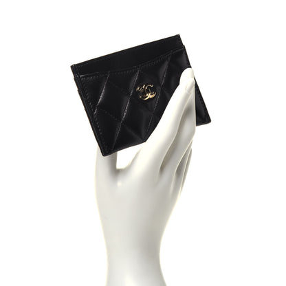 Chanel Lambskin Quilted Card Holder Black 2 of 8