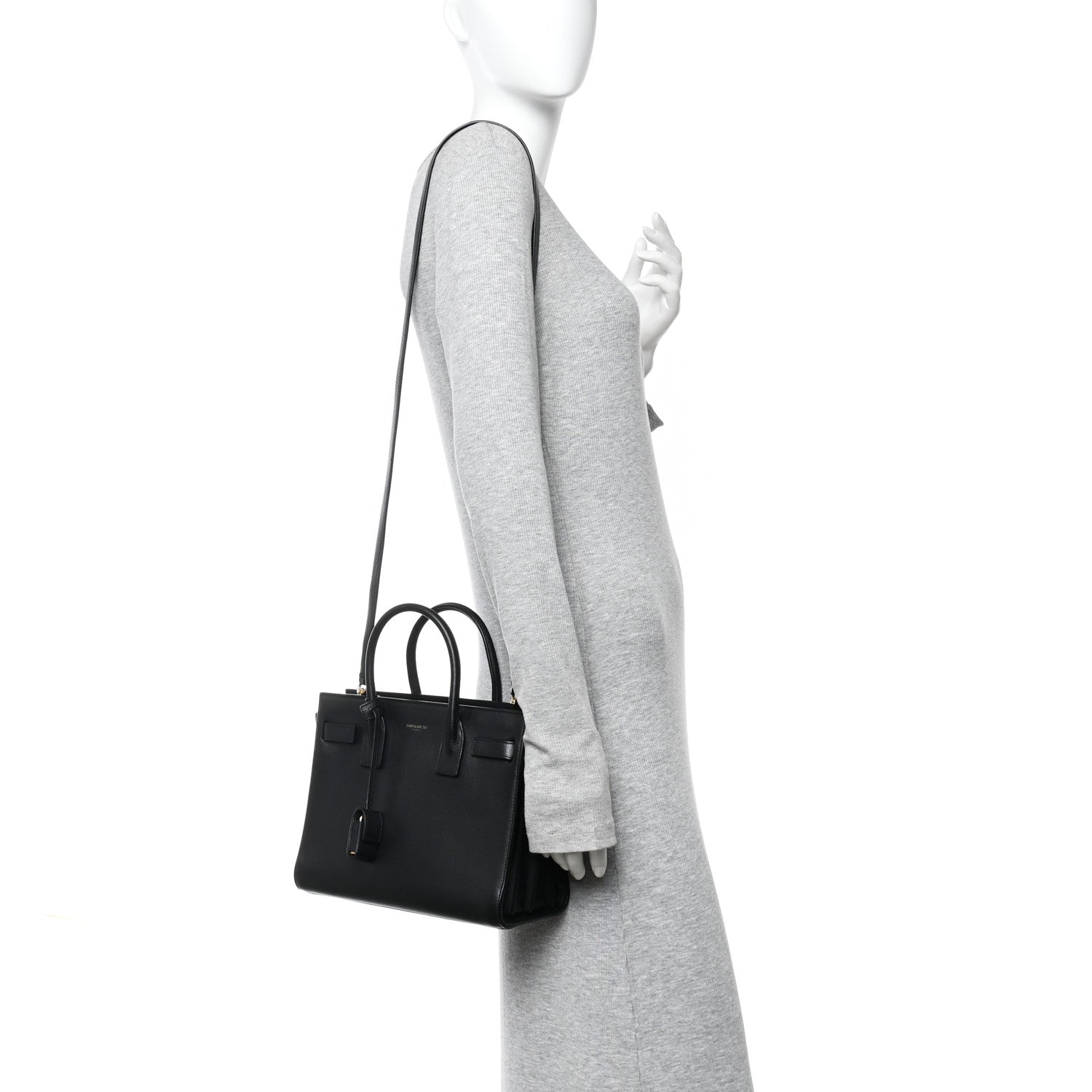 Saint Laurent Calfskin Baby Sac De Jour Black 3 of 9